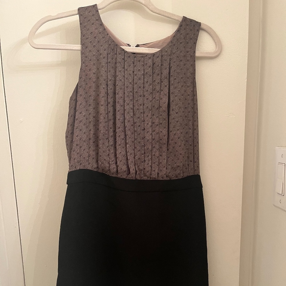 Black and brown dress